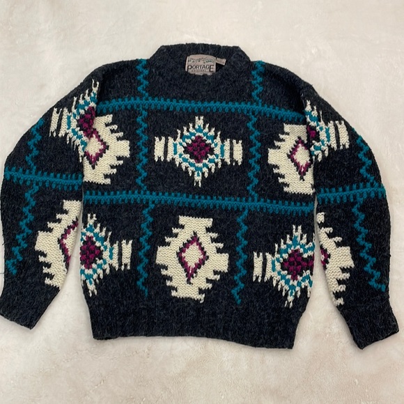 Vintage Handknit Chunky Sweater - Picture 2 of 7